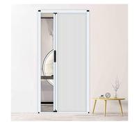 Interior Folding Door 72x80 76x86 40x96 with Lock White Aluminum Sliding Closet Door for Attic Balcony Kitchen Bathroom (H96in/244cm W66in/167cm)