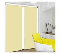 Interior Folding Door, Retractable Sliding Room Divider with Aluminum Frame and Cellular Fabric for Bedrooms