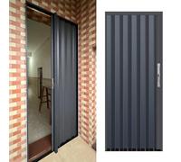 Interior Folding Doors for Bedroom & Bathroom Stylish Privacy Door with Lock & Key Multi-Fold Door for Pantry & Kitchen Cabinet Size 127 x 203 cm
