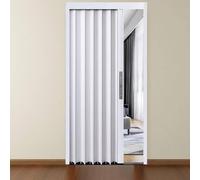 Interior Folding Sliding Doors, Retractable Accordian Door for Easy Installation, Perfect for Closet, Bathroom, Bedroom, and RV Shower