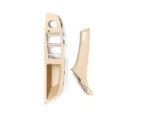 Interior Front Door Armrest Panel Trim Pull Handle Set Replacement for BMW 5 Series F10 F11 F18 520i 523i 525i 528i 535i(Beige LHD 2PCS)
