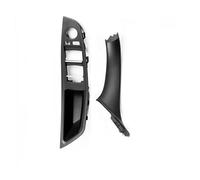 Interior Front Door Armrest Panel Trim Pull Handle Set Replacement for BMW 5 Series F10 F11 F18 520i 523i 525i 528i 535i(Black LHD 2PCS)