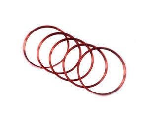 Interior Garnish Compatible with Benz for A for B for CLA for GLA180 200 220 260 5Pcs Auto Car Air Conditioner Vent Outlet Sticker Knob Trim Cover(Red)