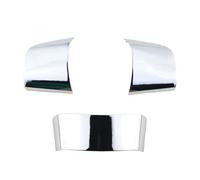 Interior Garnish Compatible with Focus 2 2005-2011 3Pcs Steering Wheel Buttons Trim Panel Cover Decoration Sticker Accessories