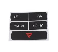 Interior Garnish Compatible with for S-Max Automobile Double Flash Repair Switch Button Sticker Car Interior Decor Decal Sticke