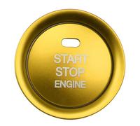 Interior Garnish Compatible with Mazda for 3 6 CX5 CX3 CX4 Car Engine Start Stop Switch Button Ignition Key Cover Sticker Trim(Yellow)