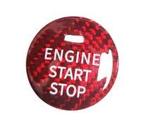 Interior Garnish Compatible With Mazda For CX-8 2019 For MX-5 2014 2015 2016 2017 2018 2019 Car Start Stop Engine Switch Button Cover Trim(RED)