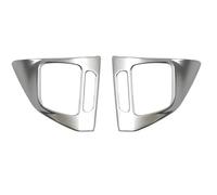 Interior Garnish Compatible with VW for Golf MK6 2009-2013 for Passat B7 2011-2013 for CC 2008-2016 Car Steering Wheel Panel Sticker Trim Cover(Silver)