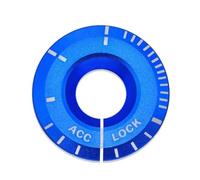 Interior Garnish Compatible with VW for Polo for Passat for Golf 1Pcs Car Engine Start Ignition Cover Styling Hole Decoration Sticker Accessories(Blue)