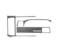 Interior Gear Shift Panel Trim 3Pcs Carbon Fiber Car Center Dashboard Panel Cover Trim For Dodge For Challenger 2008 2009 2010 2011 2012 2013 2014
