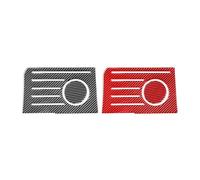 Interior Gear Shift Panel Trim Car Console Water Cup Holder Storage Panel Cover Trim For Toyota For Tundra 2014 2015 2016 2017 2018 2019 2020 2021(Carbon Fiber Red)