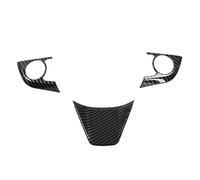 Interior Gear Shift Panel Trim Carbon Fiber Black Car Steering Wheel Button Decoration Frame Trim For Toyota For Camry 2018 2019 2020 2021 2022 2023