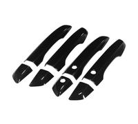 Interior Grab Handle Replacement for Civic for 10th Gen 2016-2021 Car Exterior Door Handle Moulding Cover Trim W/Keyless Entry Decor Interior Door Handle Repair(Carbon)(Gloss Black Smart)