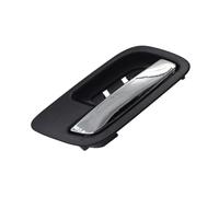 Interior Handle Bezel Assembly for 2007-2013, ABS Door Pull Replacement for Cabin Hardware Projects Daily Use Inside Opener Trim Cabin Release Bezel Replacement Part Black Silver Insert Repair