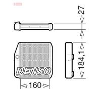 Interior Heat Exchanger DENSO DRR09076 for ABARTH ALFA ROMEO FIAT OPEL
