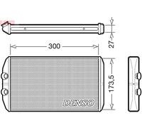 Interior Heat Exchanger DENSO DRR12008 for IVECO