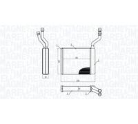 MAGNETI MARELLI 350218425000 Heater matrix