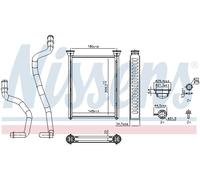Interior Heat Exchanger NISSENS 707290 for NISSAN