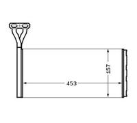 MAHLE ORIGINAL AH 46 000S Heater matrix