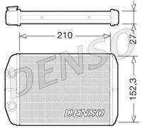 Interior Heating Heat Exchanger DENSO Fits FIAT Bravo II 07-14 77364969