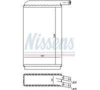 HEAT EXCHANGER INTERIOR HEATING 73940 FOR AUDI YJ/ZB 1.5L 4cyl FOX