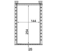 MAHLE ORIGINAL AH 224 000S Heater matrix