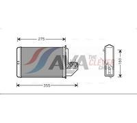Heater Matrix BWA6172 AVA Heat Exchanger Interior Heating 64118390435 8390435