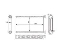 Interior Heating Heat Exchanger Fits BMW 3 Touring Van I4 X3 MAHLE AH 377 000S