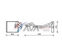 AVA Cabin Heater Core FDA6463 for FORD FIESTA (2009) 1.6 TDCI etc