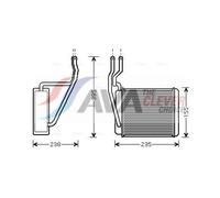 AVA Heater Core FD6329 for Ford Fiesta (2002) 2.0 ST150