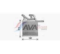 AVA COOLING SYSTEMS DN6466 Heater matrix