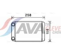 AVA Cabin Heater Core OLA6677 for OPEL ASTRA (2010) 1.4 ECOTEC etc