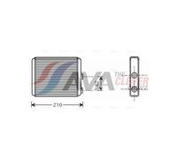 AVA COOLING SYSTEMS OLA6353 Heater matrix