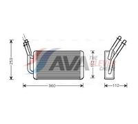 AVA Cabin Heater Core FD6316 for FORD TRANSIT TOURNEO (2000) 2.3 etc