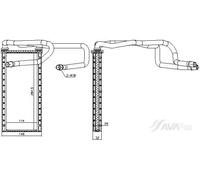 Interior Heating Heat Exchanger Front Fits Land Rover AVA Clever Choice AU6372