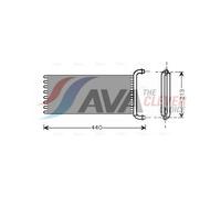 HEAT EXCHANGER INTERIOR HEATING MSA6441 FOR MERCEDES-BENZ VIANO V-CLASS VITO