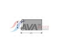Heater core Brazed cooling fins RTA6439 AVA QUALITY COOLING for RENAULT NISSAN