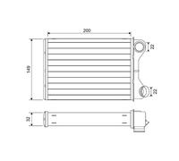 Interior Heating Heat Exchanger VALEO Fits FIAT Punto Van 46770806