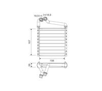 Interior Heating Heat Exchanger VALEO Fits VW Beetle 11-19 561819031A