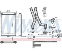 NISSENS 707242 Heater matrix
