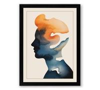 Interior Landscape Modern Framed Wall Art Print A2 (59.4×42cm) Black, Wall Decor for Living Room, Bedroom, Office & Home, Ready to Hang, Art Gift