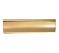Interior Letterbox Plate Tidy Cover Flap - 280 x 62mm - Polished Brass | Front Door Letterbox Plate Cover - Interior/Exterior Mailbox Tidy - Door Post Flap