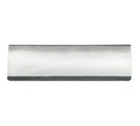 Interior Letterbox Plate Tidy Cover Flap 300 x 95mm Satin Steel & Chrome