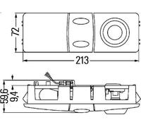 Interior lighting HELLA 2JA 009 037-027 for KERAX 12.777 2006-2009