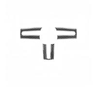 Interior Moulding For Mustang 2005-2009 Carbon Fiber Car Interior Steering Wheel Panel Cover Trim Sticker Auto Accessoires Car Interior Decor(Black)