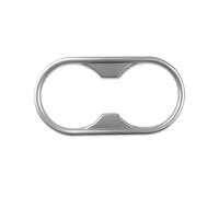 Interior Mouldings 1 Pcs Durable ABS Chrome Water Cup Holder Frame Decoration Cover Strip Car Accessories For A4 A5 B9 2017-2018 Car Vent Outlet Trim