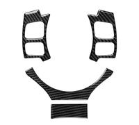 Interior Mouldings 4 Pcs Carbon Fiber Car Steering Wheel Cover Sticker Decotration Trim For Lexus IS250 NX200 200t 300h 2014-2017 Car Interior(C)