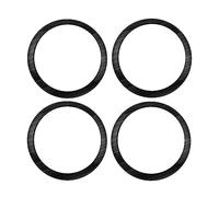 Interior Mouldings 4Pcs/Set Car Door Speaker Audio Panel Circle Trim Sticker For Kicks 2017-2021 Accessories Stainless Steel(Silver)