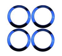 Interior Mouldings 4Pcs/Set Car Door Speaker Audio Panel Circle Trim Sticker For Kicks 2017-2021 Accessories Stainless Steel(Silver)