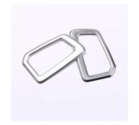Interior Mouldings Dashboard Air Conditioner Outlet Frame Decoration Cover Trim 2Pcs For Discovery Sport 2015-2018 Car Accessories(Silver)